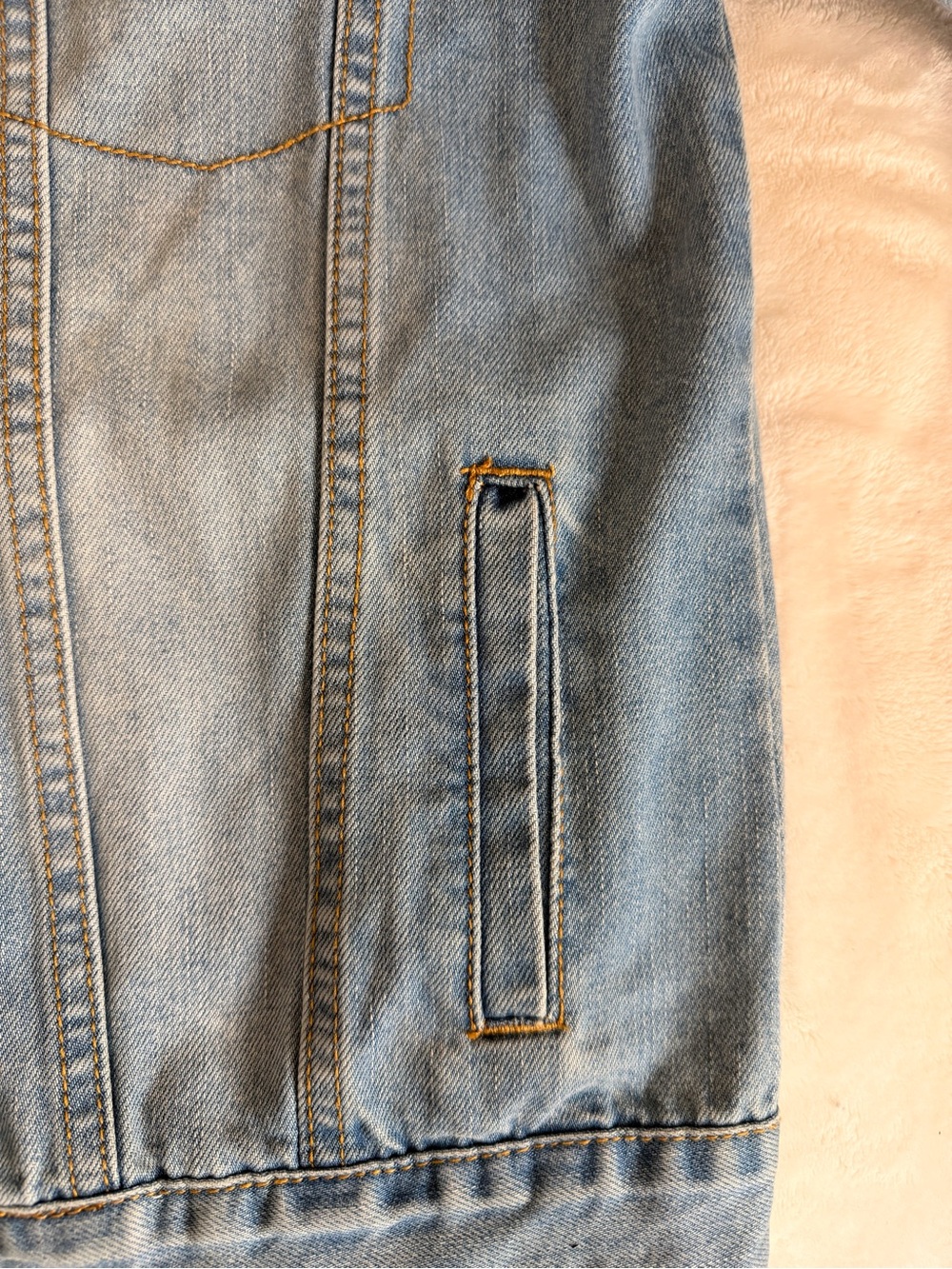 ThreeTwoOne Here Comes The Bride Embroidered Denim Jacket Small - Picture 7 of 10
